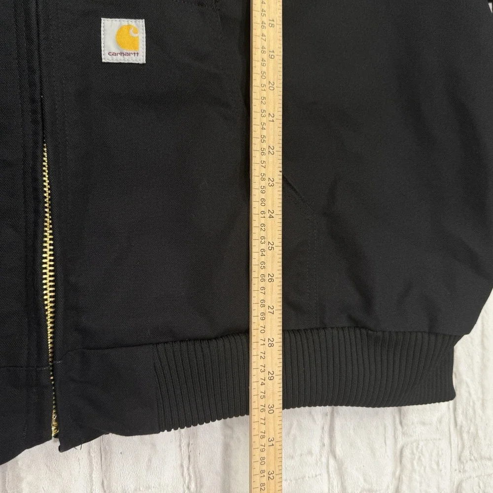 Carhartt J0140 Jacket 4XL Black Duck Canvas‎ Insulated Quilted Lined Work Coat